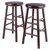 Winsome Wood Shelby Collection 2-Piece Swivel Seat Counter Height Stool Set, Walnut
