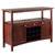 Winsome Wood Colby Collection Buffet Cabinet, Walnut Product View