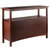 Winsome Wood Colby Collection Buffet Cabinet, Walnut Angle Back View
