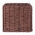 Winsome Wood Tessa Collection 3-Piece Foldable Woven Rope Basket Set, Walnut 3-Piece Basket Set Front View