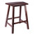 Winsome Wood Katashi Collection Fan Shape Counter Stool, Walnut Counter Stool Product View