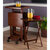 Winsome Wood Isabelle Collection 6-Piece Snack Table Set, Walnut