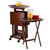 Winsome Wood Isabelle Collection 6-Piece Snack Table Set, Walnut 6-Piece Set Prop View
