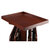 Winsome Wood Isabelle Collection 6-Piece Snack Table Set, Walnut 6-Piece Set Close Up View