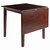 Winsome Wood Perrone Collection Drop Leaf Dining Table, Walnut Folded View