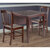 Winsome Wood Perrone Collection 3-Piece Drop Leaf Table with Slat Back Chairs, Walnut 