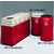 Candy Apple Fiberglass Recycling Containers