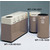 Greige Fiberglass Recycling Containers