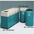 Teal Fiberglass Recycling Containers