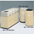 White Honey Fiberglass Recycling Containers