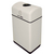 Witt Fiberglass 1-Opening Recycling Container, with Plastic Liners, 11 Gallons, 12" W x 16" D x 31" H, Available in Multiple Finishes