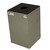 Witt 24 Gallon Geocube Indoor Recycling Container, Round Opening with Cans & Bottles Decals, Slate