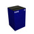 Witt 24 Gallon Geocube Indoor Recycling Container, Slot Opening with Paper & Recycle Decals, Blue