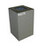 Witt 24 Gallon Geocube Indoor Recycling Container, Square Opening with Waste & Recycle Decals, Slate